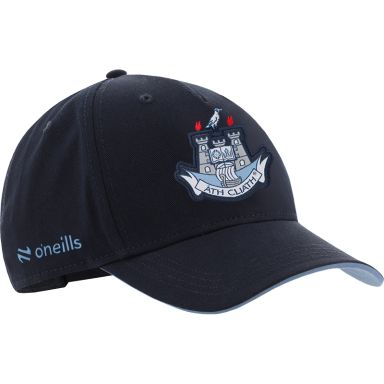 Navy Dublin GAA baseball cap with Dublin GAA crest on the front by O’Neills.