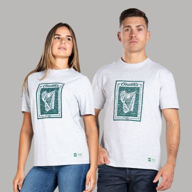 Grey A Chara Harp T-Shirt by O’Neills.