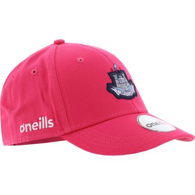 Pink Dublin GAA baseball cap with the county crest on the front by O’Neills.