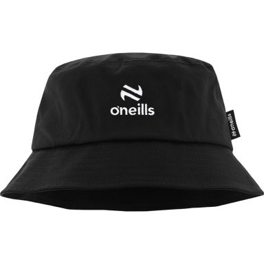 O’Neills Kids' Alburn Black Bucket Hat with embroidered O’Neills logo.