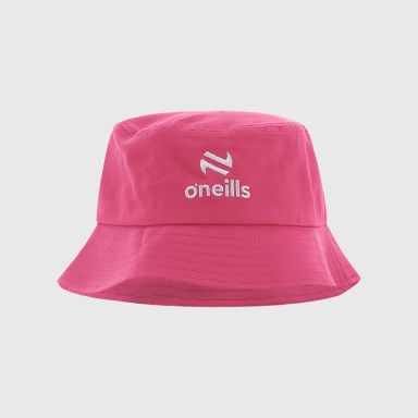 O’Neills Adults Alburn Pink Bucket Hat with embroidered O’Neills logo.