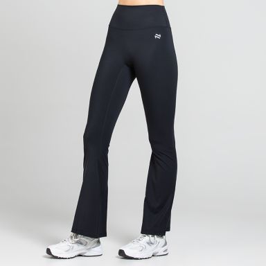 Black Women’s Ember Flared Leggings with soft stretch fabric