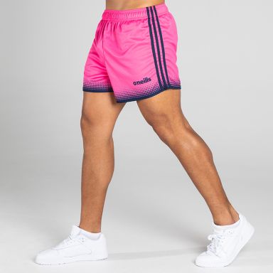 Pink/Navy Men's Nelson GAA shorts with modern design by O’Neills