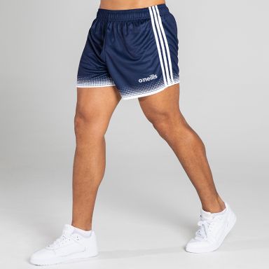 Navy Nelson Shorts with three white stripes and a modern design from O'Neills