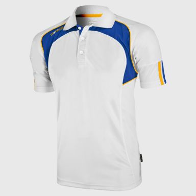 White / Royal / Amber Kids' Apex Polo Shirt by O'Neills.