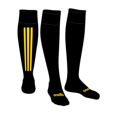 Ashbourne United Kids' Koolite Max Socks Black / Amber