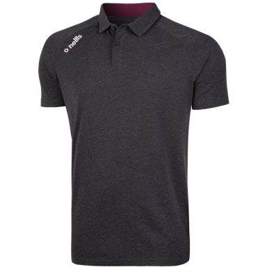 Kids' Aspen Polo Marl Black / Maroon 