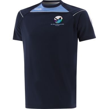 St. Oliver Plunkett's Primary School Kids' Aston T-Shirt Marine / Sky / White