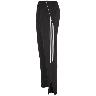 Black Men’s Skinny Tracksuit Bottoms with Zip Pockets and Three White Stripes on the Side by O’Neills.