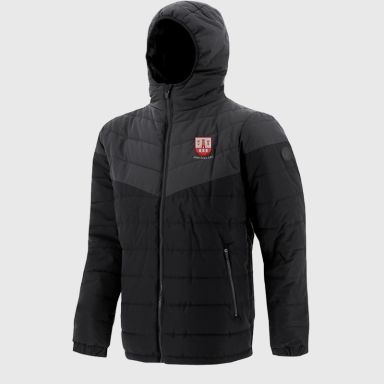 Athy Town FC Kids' Maddox Hooded Padded Jacket Black