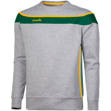 Men's Auckland Fleece Crew Neck Sweatshirt Grey / Bottle / Amber
