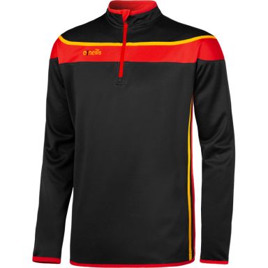 Men's Auckland Half Zip Top Black