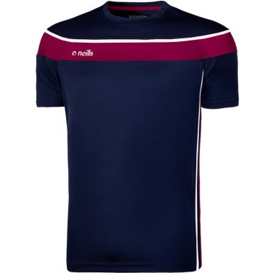 Kids' Auckland T-Shirt Marine / Maroon / White