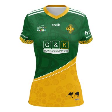 Australasia Open Camogie & Open Hurling GAA World Games Women's Fit Jersey (G&K)