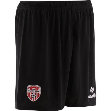 O'Neills Derry City FC Aztec Soccer Shorts Black