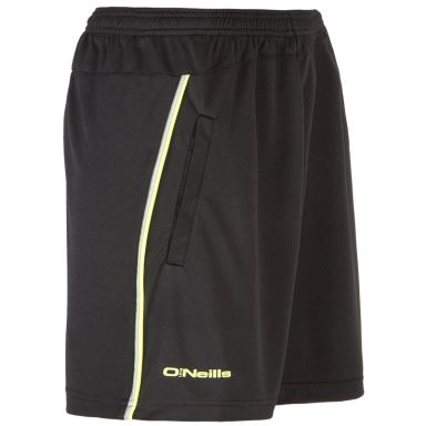 Men's Bailey Training Shorts Black / Flo Yellow / Silver