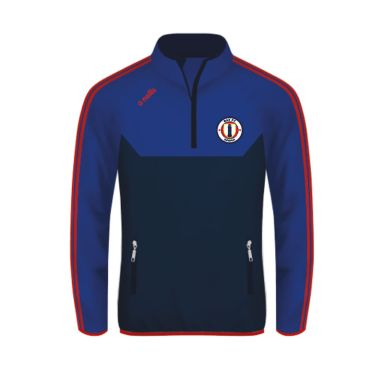 Bay FC Kasey Brushed Half Zip Top Marine / Royal / Red