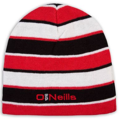 Beacon Beanie Hat Black / Red / White