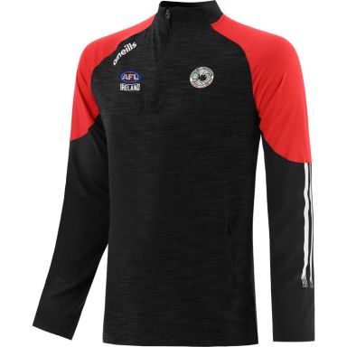 Belfast Redbacks Oslo Brushed Half Zip Top Black / Red / White