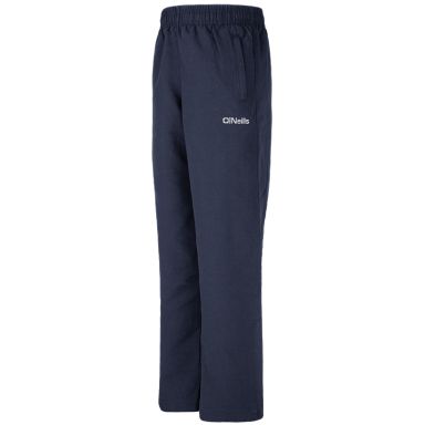 Navy O'Neills Berne Woven Tracksuit bottoms with two zip pockets by O’Neills.