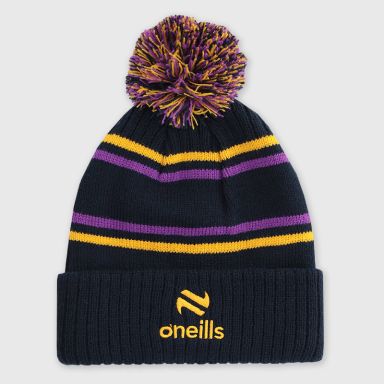 Kids' Bluestack Bobble Hat Navy / Purple / Amber from O’Neills 