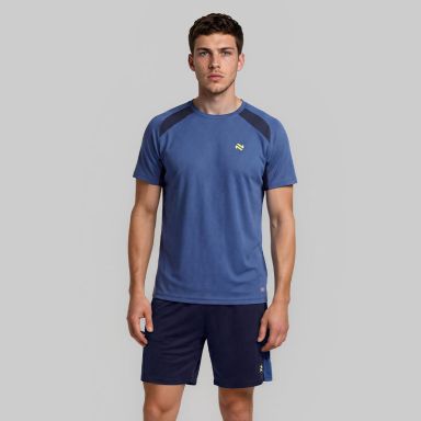 Blue / Marine O’Neills Men’s Raptor 2 piece set with short sleeve T-Shirt and Shorts.