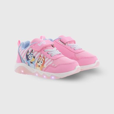 Kids' Bluey Light Up Trainers Pink / Blue From O'Neills
