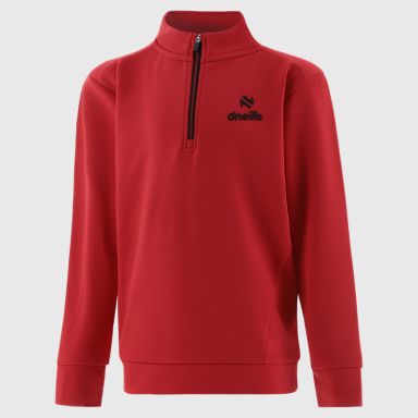 Kids’ Bryan Fleece Half Zip Top Red from O’Neills