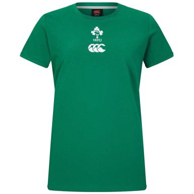 Women's green Ireland IRFU 2025/26 T-Shirt from O'Neils.