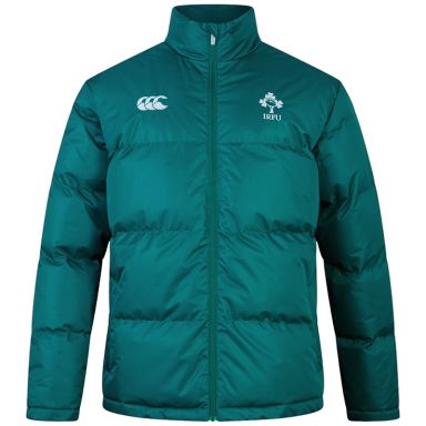 Green Canterbury Men's Ireland Rugby IRFU 2024/25 Puffer Jacket from O'Neills.