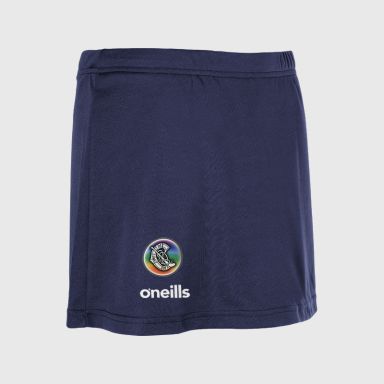 Navy Women's Camogie Skort with elasticated waistband and O’Neills branding by O’Neills.