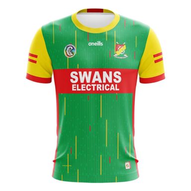 Carlow Camogie Kids 2 Stripe Home Jersey 2023