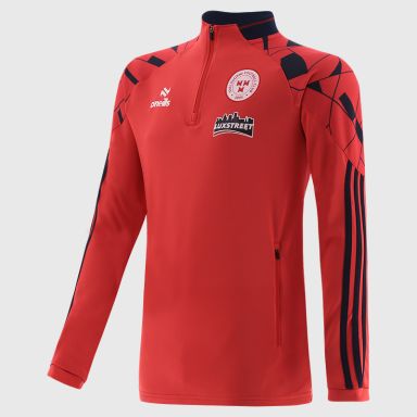 O'Neills Shelbourne F.C Player Training Brushed Half Zip Top Red