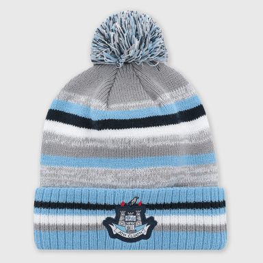 Dublin GAA Casey Bobble Hat Grey / Sky / Marine  by O'Neills.