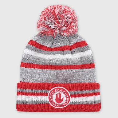 O'Neills Tyrone GAA Kids' Casey Bobble Hat Grey / Red / White