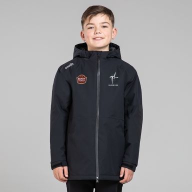 O'Neills Kildare GAA Kids' Catalyst Hooded Padded Jacket Black