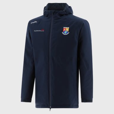 O'Neills Longford GAA Men's Catalyst Hooded Padded Jacket Marine