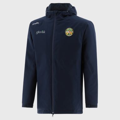 O'Neills Offaly GAA Men's Catalyst Hooded Padded Jacket Marine