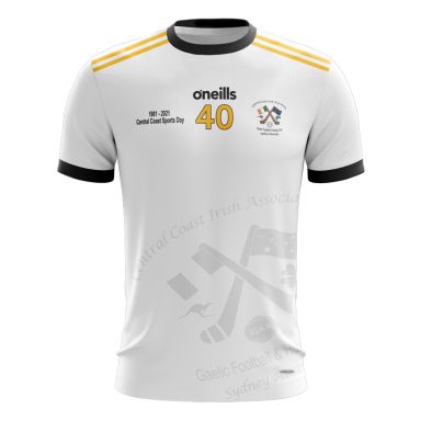 Central Coast Kids' 40th Anniversary Short Sleeve Training Top (White)