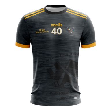 Central Coast 40th Anniversary Short Sleeve Training Top (Black)