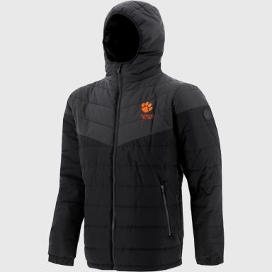 Clemson University Rugby Men's Maddox Hooded Padded Jacket 