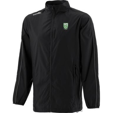Confey GAA Kildare Typhoon Lightweight Rain Jacket Black / Silver