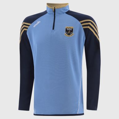 Cabinteely Community School Kids' Darwin Squad Half Zip Top Sky / Marine / Gold
