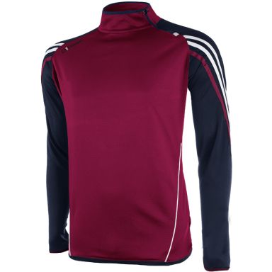 Men's Maroon Side Zip Top by O’Neills.