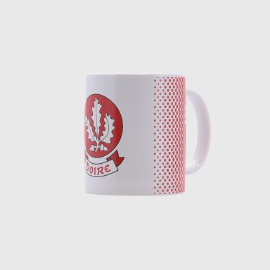 Red / White Derry GAA Fade Mug by O'Neills.
