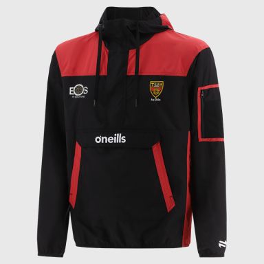 Down GAA Men's Drifter Half Zip Hooded Windbreaker Black from O’Neills.
