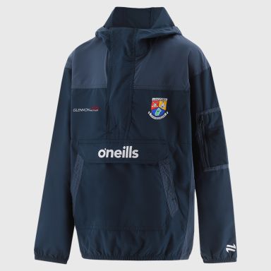 Longford GAA Kids' Drifter Half Zip Hooded Windbreaker Navy from O’Neills.