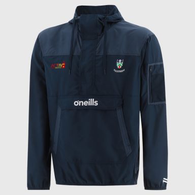 Monaghan GAA Men's Drifter Half Zip Hooded Windbreaker Navy from O’Neills.