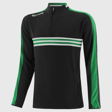 Black / Emerald / White Men's Dromore Half Zip Top from O’Neills