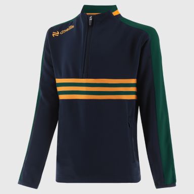 Marine / Bottle / Amber Kids' Dromore Half Zip Top from O’Neills